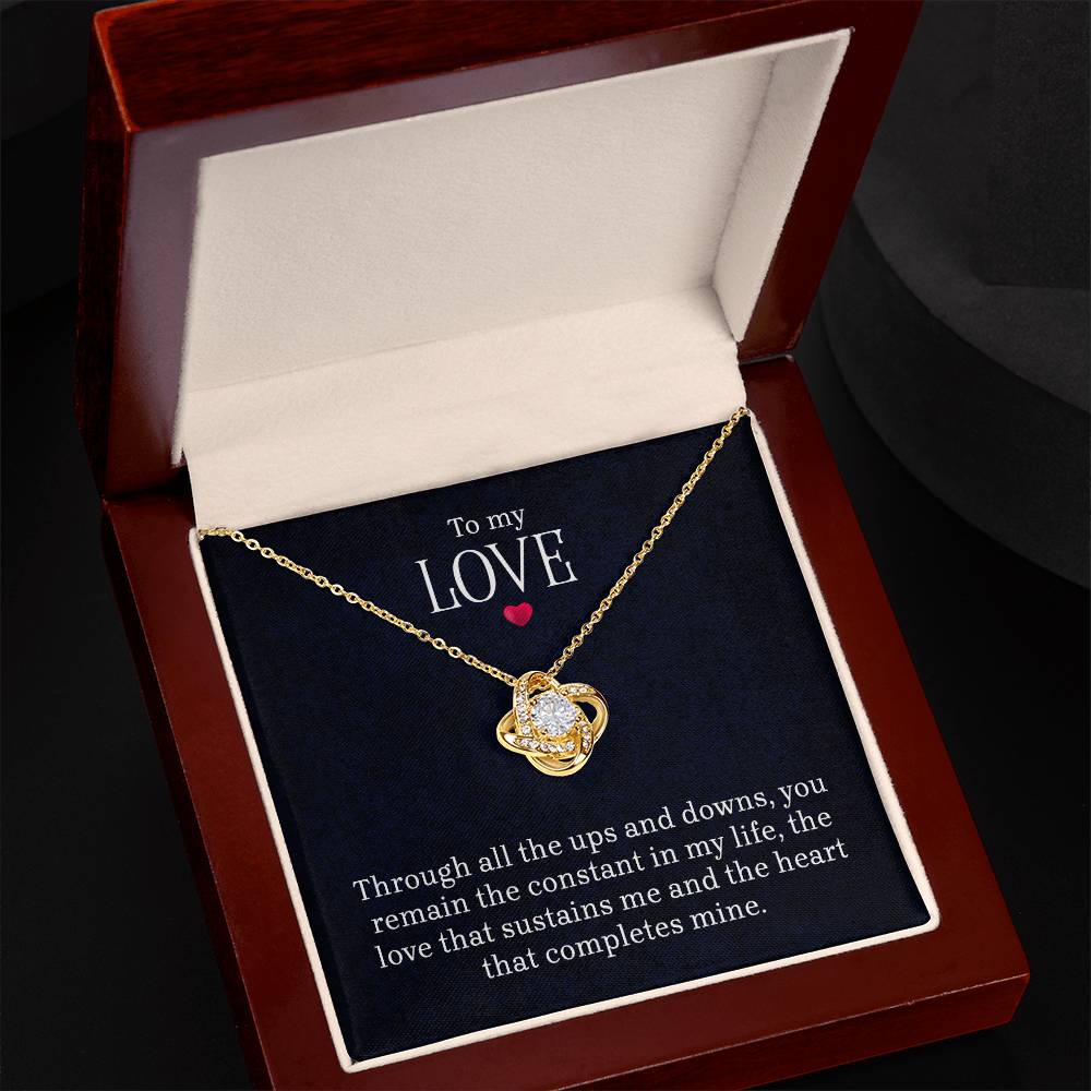 To My Love - Love Knot Necklace