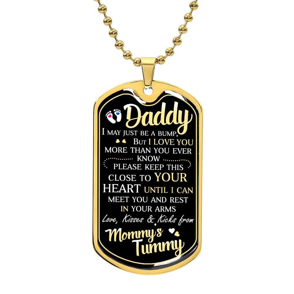 Dad To Be - Dog Tag Necklace