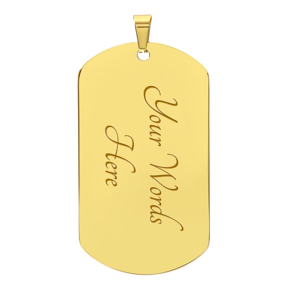 Believe In Yourself - Dog Tag Necklace – Giving Boldly
